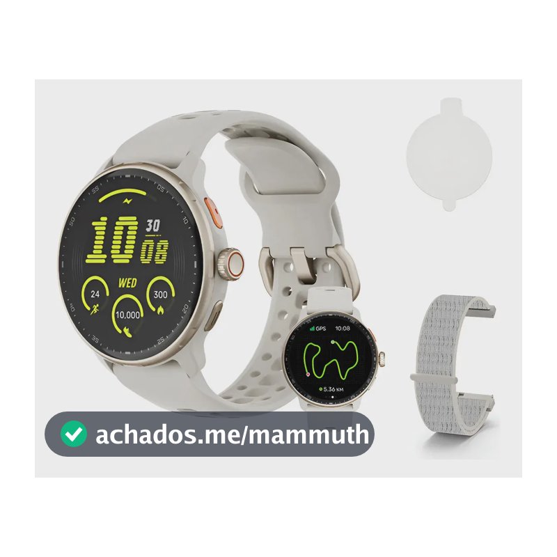 Relógio Inteligente Gps Smartwatch Amoled 3atm Sport Gps Caixa Cinza