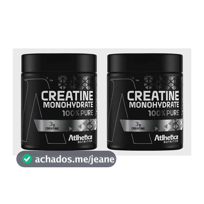 Kit 2 Creatine 100% Pure Natural 300g Atlhetica Nutrition Sem Sabor