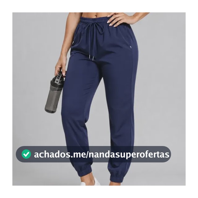 Calça Jogger Tactel Soltinha Moda Fitness Joggings Esportiva