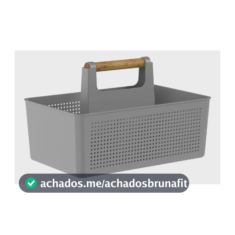 Organizador Multiuso Limpeza Com Alças 8 Litros Flow - Ou