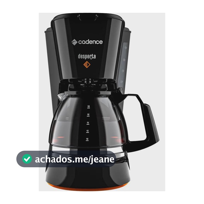 Cafeteira Elétrica Desperta Contrast Caf338 Cadence Preto