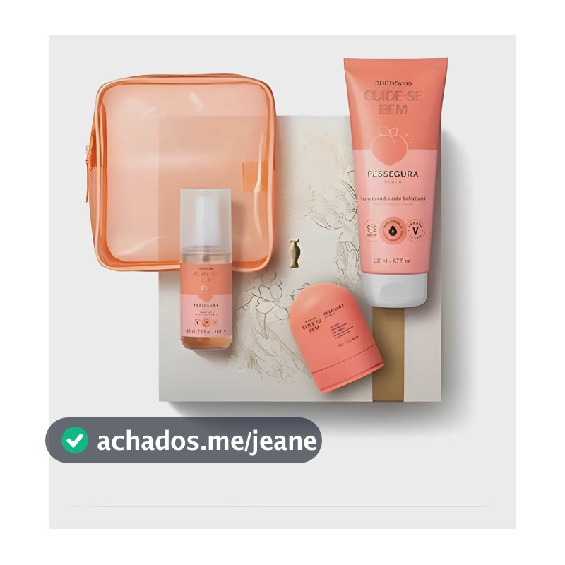 Kit Presente Cuide-se Bem Pessegura (4 Itens)