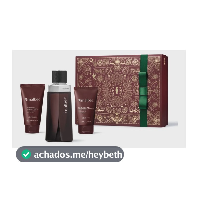 Kit Presente Malbec Tradicional Masculino O Boticário Clássico Original