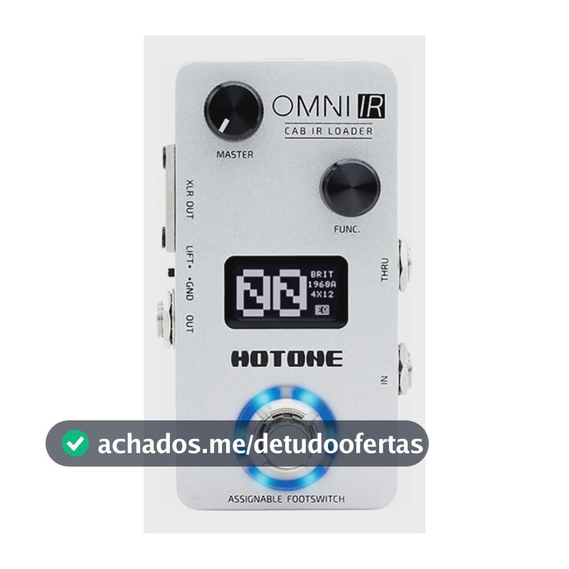 Pedal Efeito Hotone Omni Cab IR Loader Resposta Impulso Branco