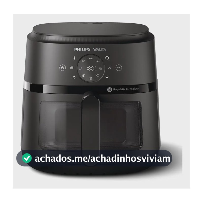 Fritadeira Airfryer Digital Philips Walita NA230/00 Negro