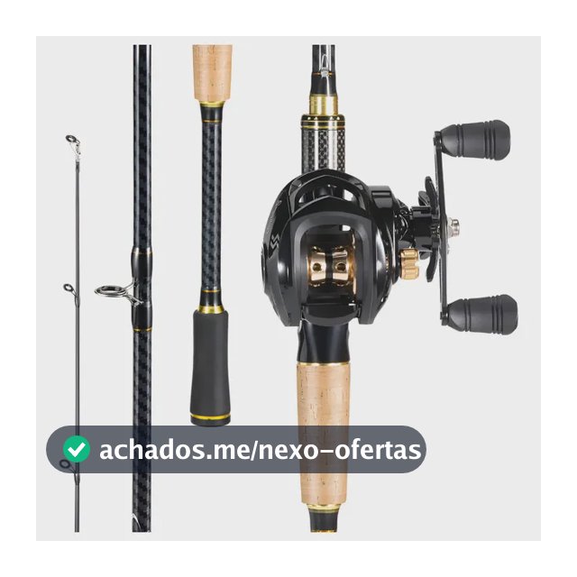 Kit Pesca Vara 5-10lb 1,80m Em 2 Partes + Carretilha 7,2:1