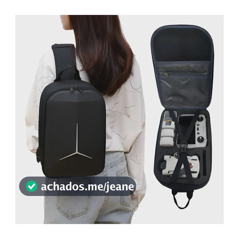 Bolsa Compatível Com Drone Dji Mini 5 Mini 5 Pro - Fly More Preta