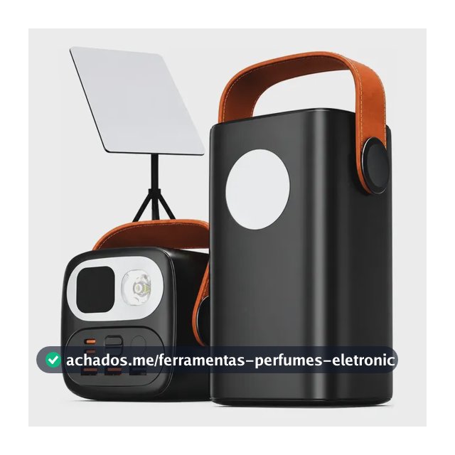 Power Bank 60.000mah 100w Carregador Notebook Starlink Mini Preto