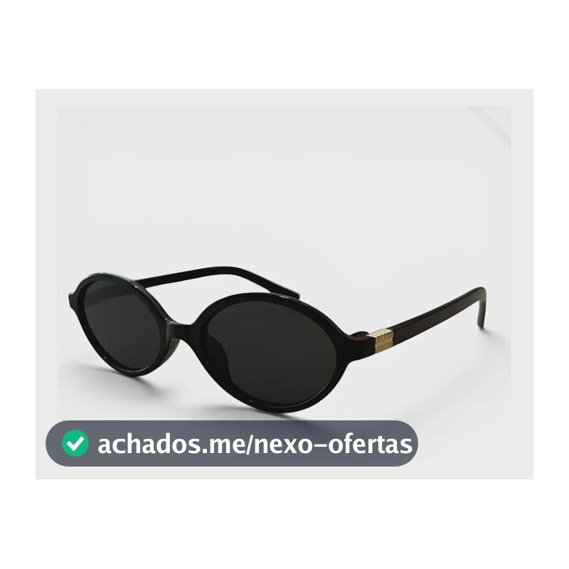 Óculos De Sol Oval Retro Pequeno De Luxo Feminino Urbano