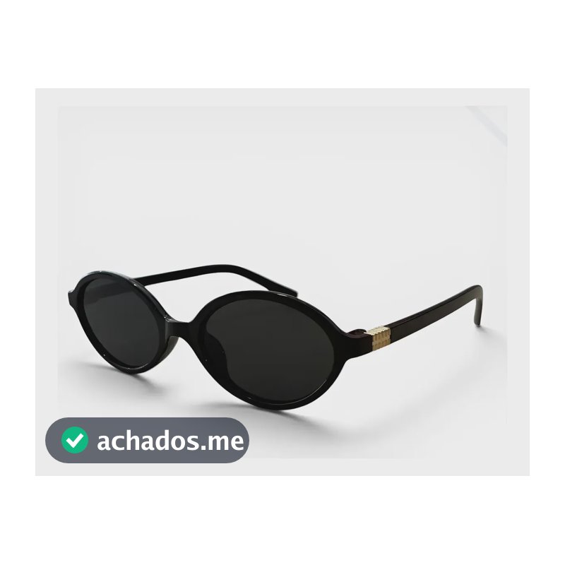 Óculos De Sol Oval Retro Pequeno De Luxo Feminino Urbano