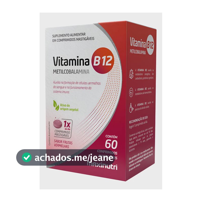Mineral/Vitamina Maxinutri em comprimidos Sem sabor de 60 un