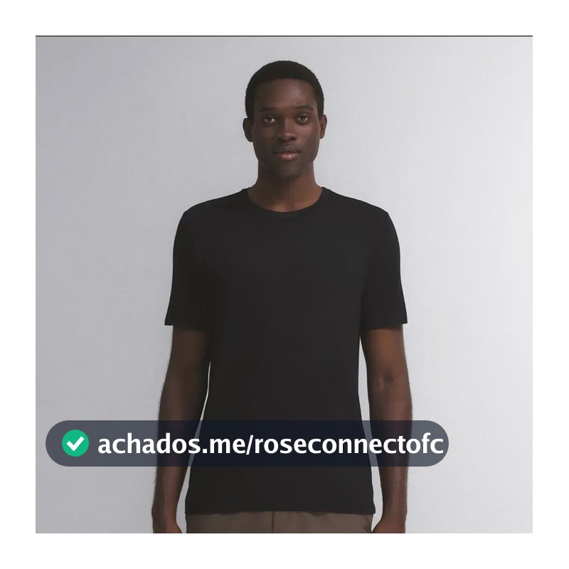 Camiseta Masculina Insider Light Preta Gg Gola U