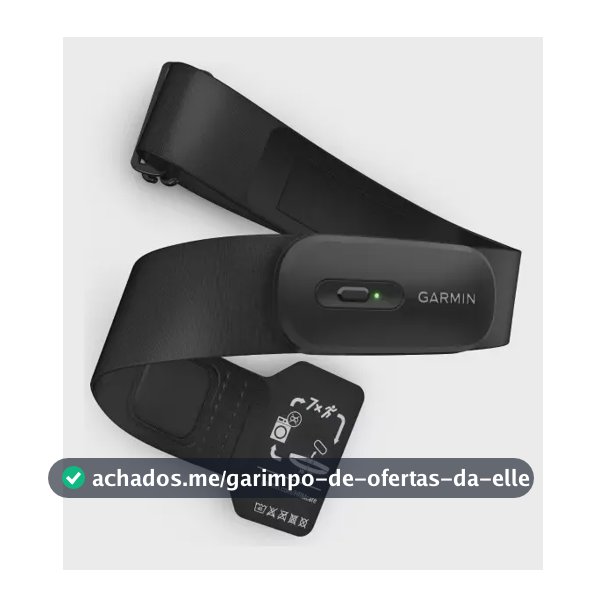 Cinta Cardíaca Peitoral Garmin Hrm 200 Preto P/S