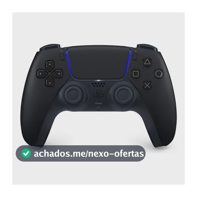 Controle Joystick Sem Fio Sony PlayStation 5 DualSense Midnight Black