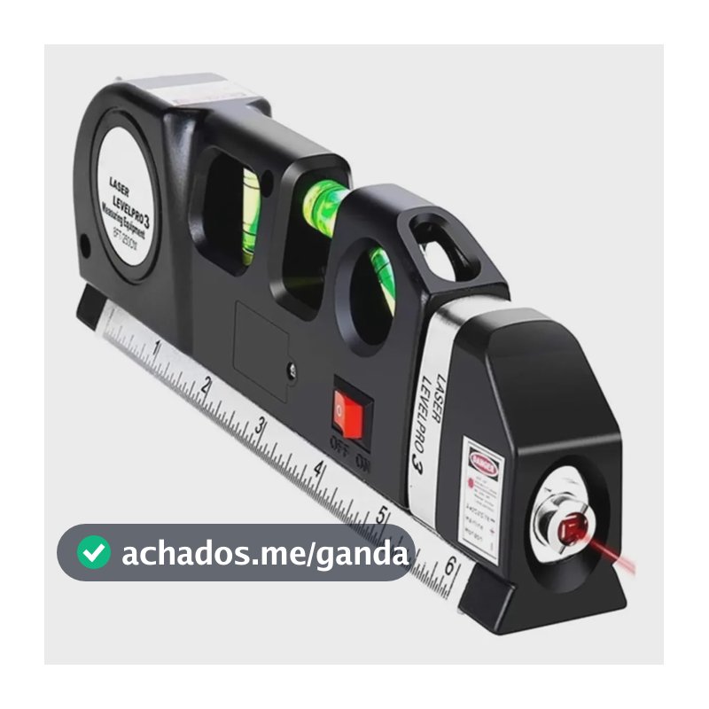 Trena Nível Laser Profissional 2,5m 3 Linhas Horizontal Vertical Cruzado Nível De Bolha Prático E Preciso Para Quadros Prateleiras Painéis Instalações Residenciais E Pequenos Reparos Eletric Teck
