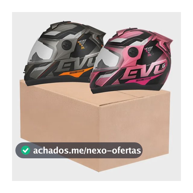 Kit 2 Capacetes Pro Tork Evolution G8 Evo Esportivo Fechado