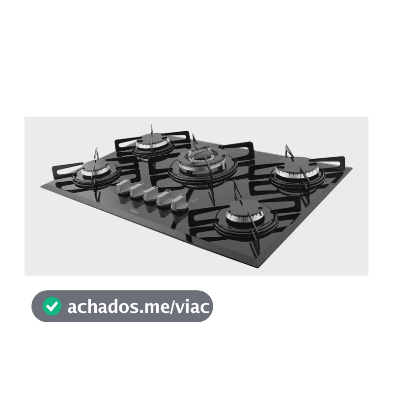 Cooktop Philco Cook Chef 5 TC Snap In Bisotê Cor Preto