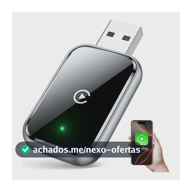 Apple Car Play Adaptador Usb Sem Fio iPhone Plug Play