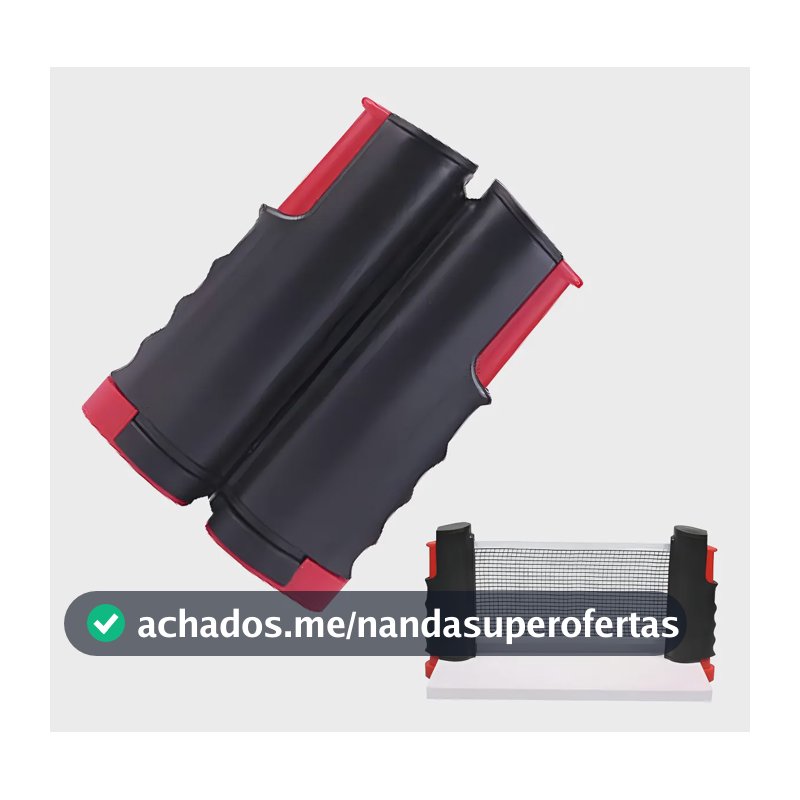 Rede Retrátil Ping Pong Tenis Mesa Ajustável 1,70m Universal Cor Preto
