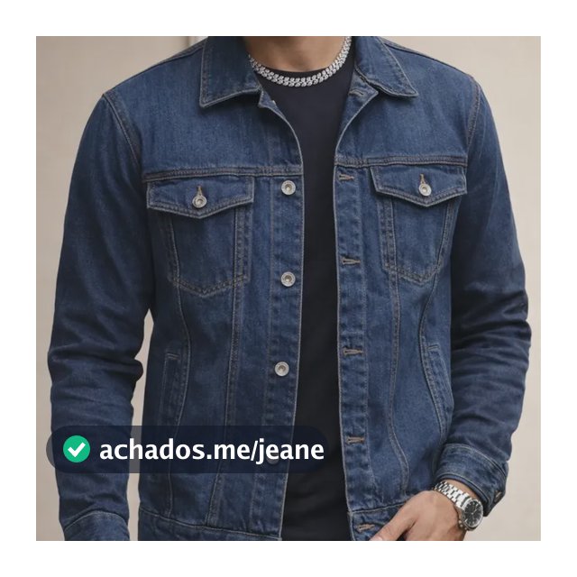 Jaqueta Masculina Jeans Manga Longa De Botões Oversized Top