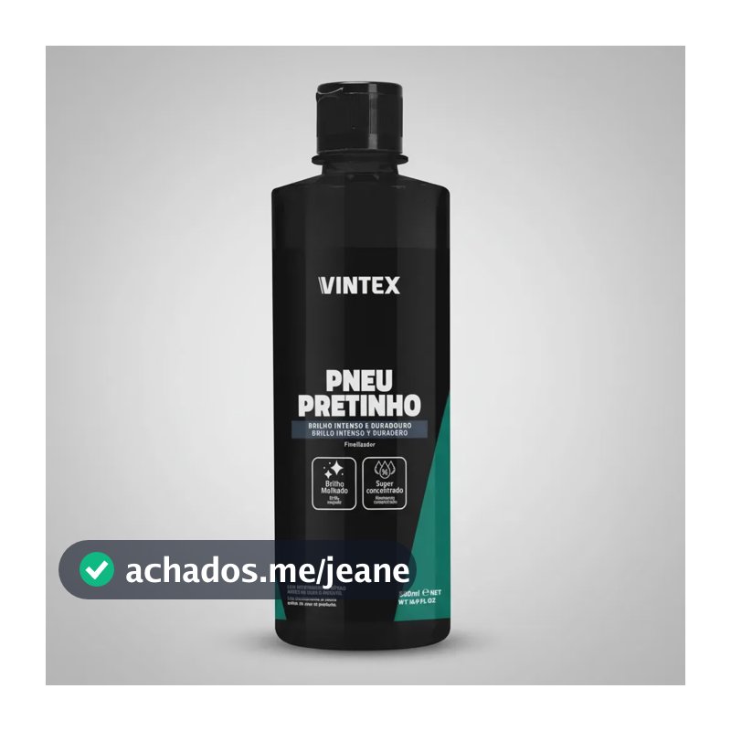 Pneu Pretinho Revitalizador Borracha Vintex 500ml