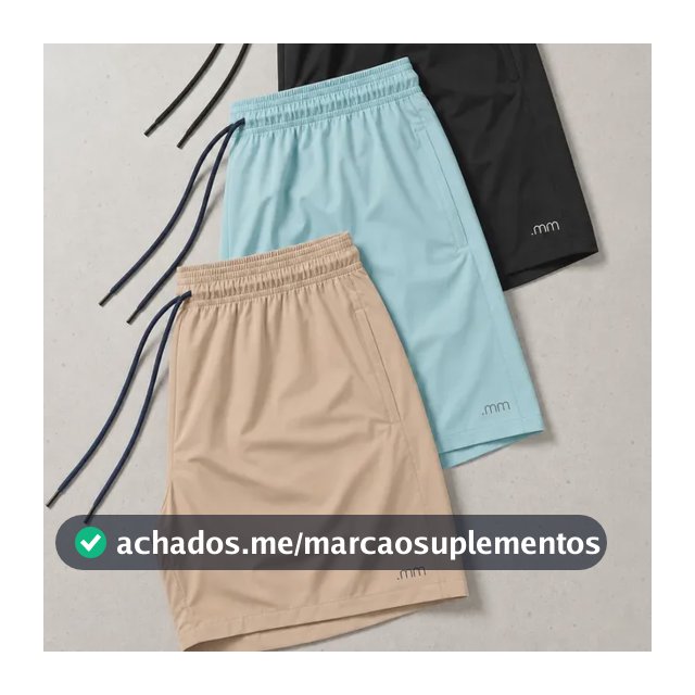 Kit 3 Bermuda Mauricinho Masculina Tactel Esportiva Verao