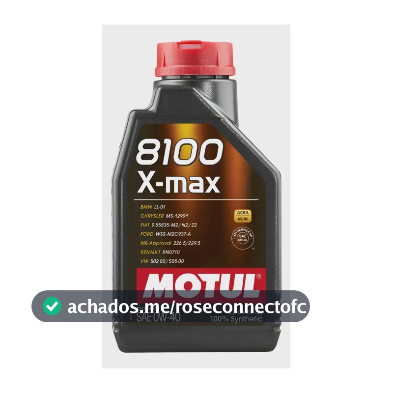 Óleo de Motor Motul 8100 X-Max 0W-40 Sintético para Carro e Caminhonete