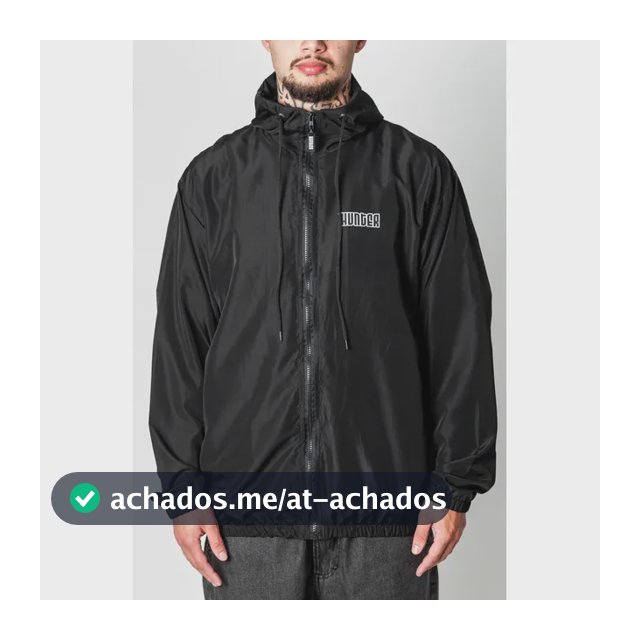 Jaqueta Corta Vento Liso Leve Capuz Esporte Masculina Hunter