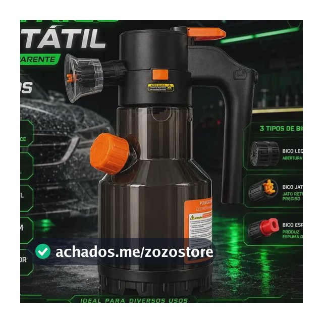 Pulverizador Elétrico Snow Foam Profissional p/ Limpeza Automotiva e Casa
