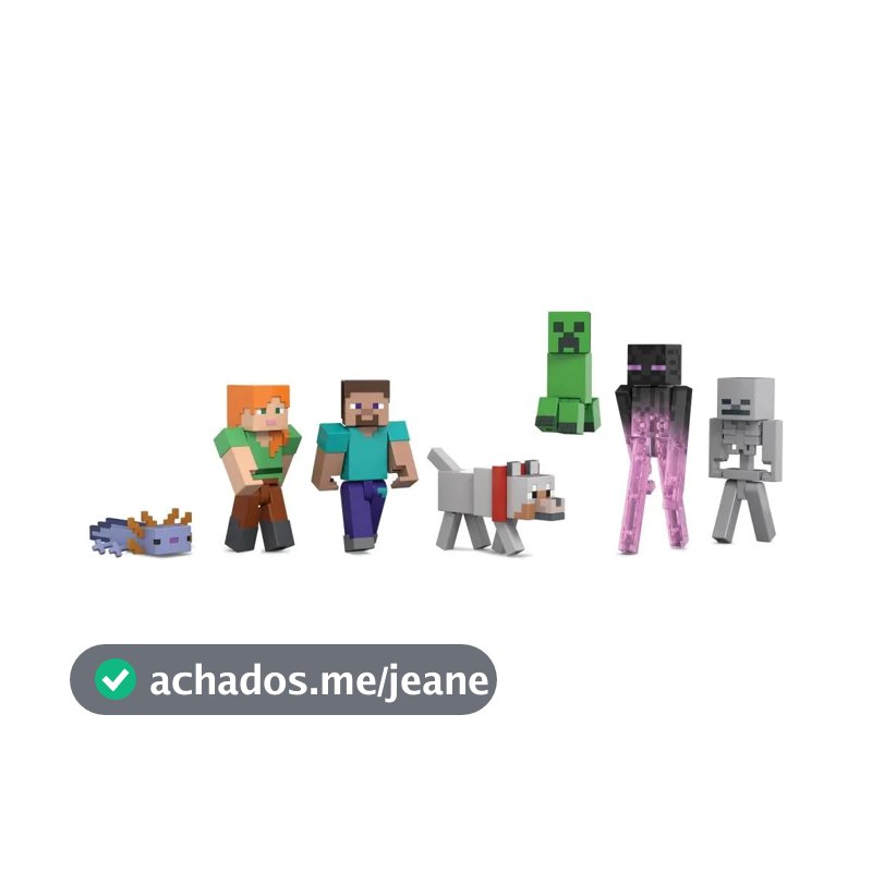 Pacote exclusivo World Builder da Minecraft Mattel Mojang