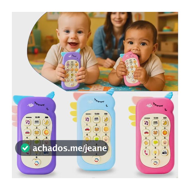 Celular Infantil Musical Brinquedo Mordedor Bebê Educativo