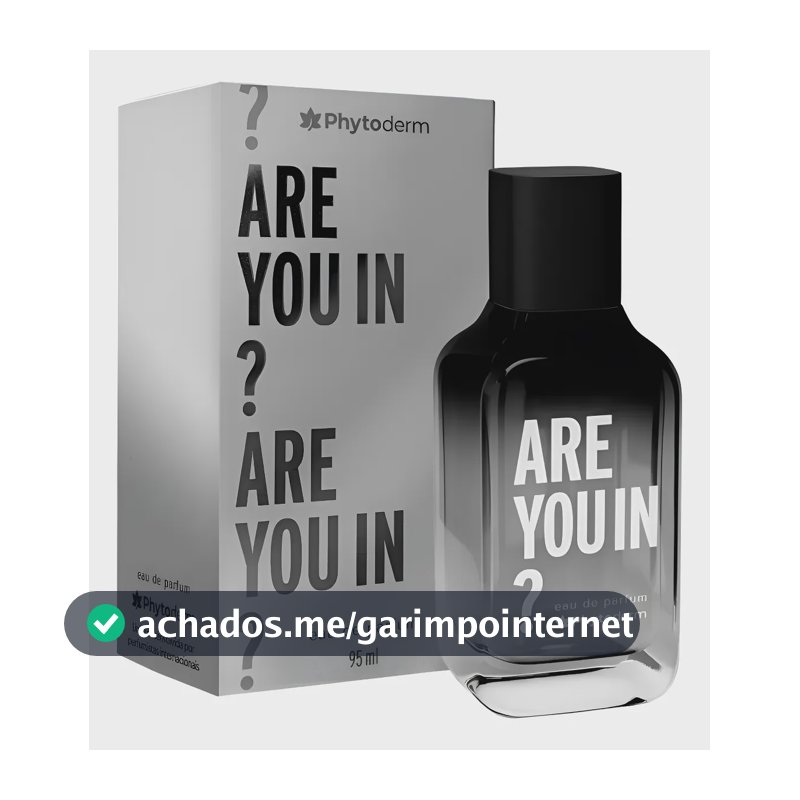 Perfume Masculino Are You In Phytoderm 95ml Amadeirado Eau De Parfum Florambar | Frutal | Amadeirado