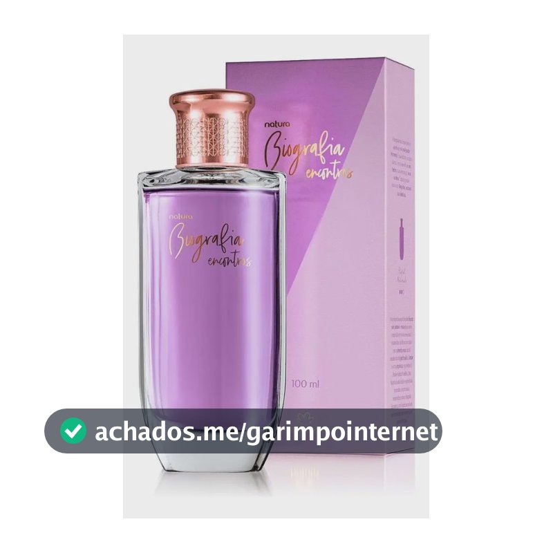 Perfume Biografia Encontros Natura Feminino 100ml