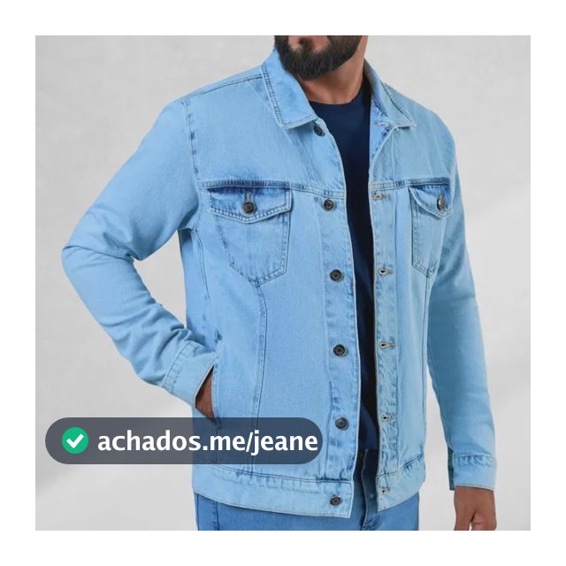 Jaqueta Jeans Slim Fit Masculina Premium Casual 4 Bolsos