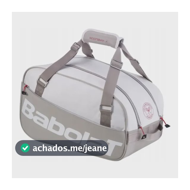 Bolsa Raqueteira Babolat Court S Wimbledon X3 Branca - 2026 Branco/cinza