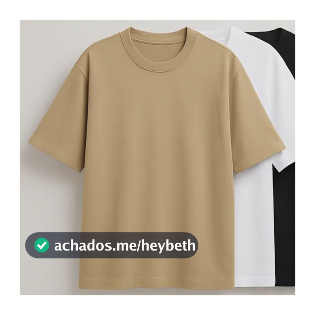 Kit 3 Oversized Masculina Stretwear Básica Lisa Premium