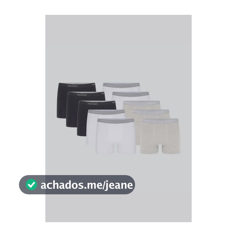 Kit 10 Cuecas Boxer Com Elástico Personalizado Hering Multicolorido Xxg