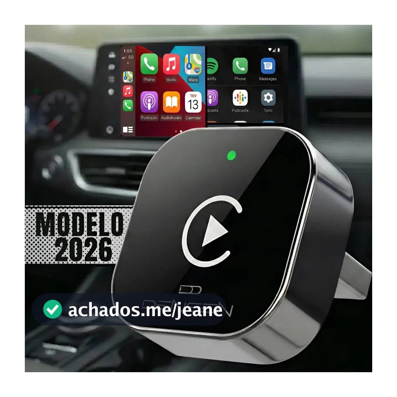 D Densen Carplay Adaptador Sem Fio Car Play Android Auto 2 Em 1 Usb Car Play Wireless Automático