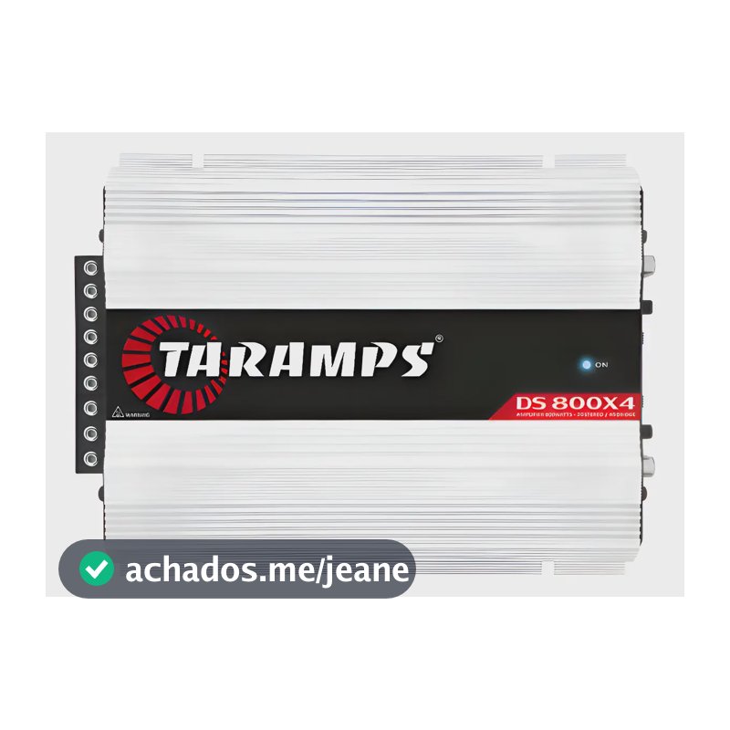 Modulo Potencia Taramps Ds800x4 2 Ohms 4 Canais Ds 800x4 Prateado
