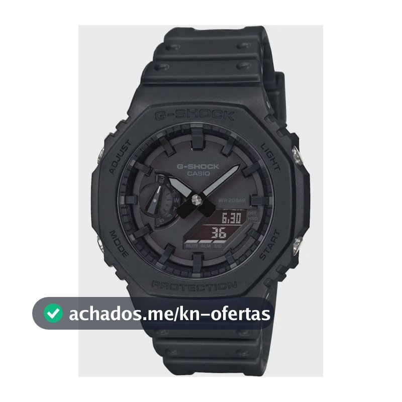 Relógio Casio G-Shock Masculino Carbon GA-2100-1A1DR Preto