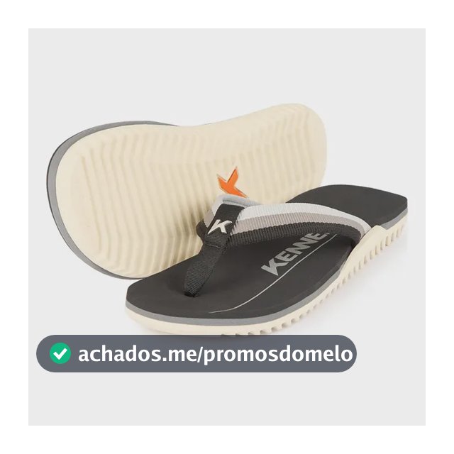 Sandália Kenner Unissex Nk6 Pro Branco/preto/cinza Liso 44/45