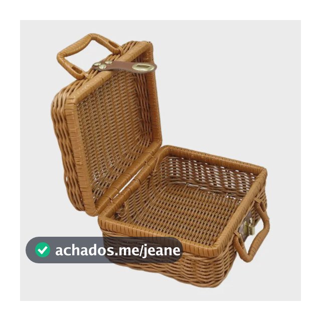 Cesta De Almacenamiento De Mimbre De Imitación, Caja S