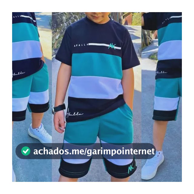 Kit Roupa Infantil Masculino Conjunto Camisa Bermuda Verão