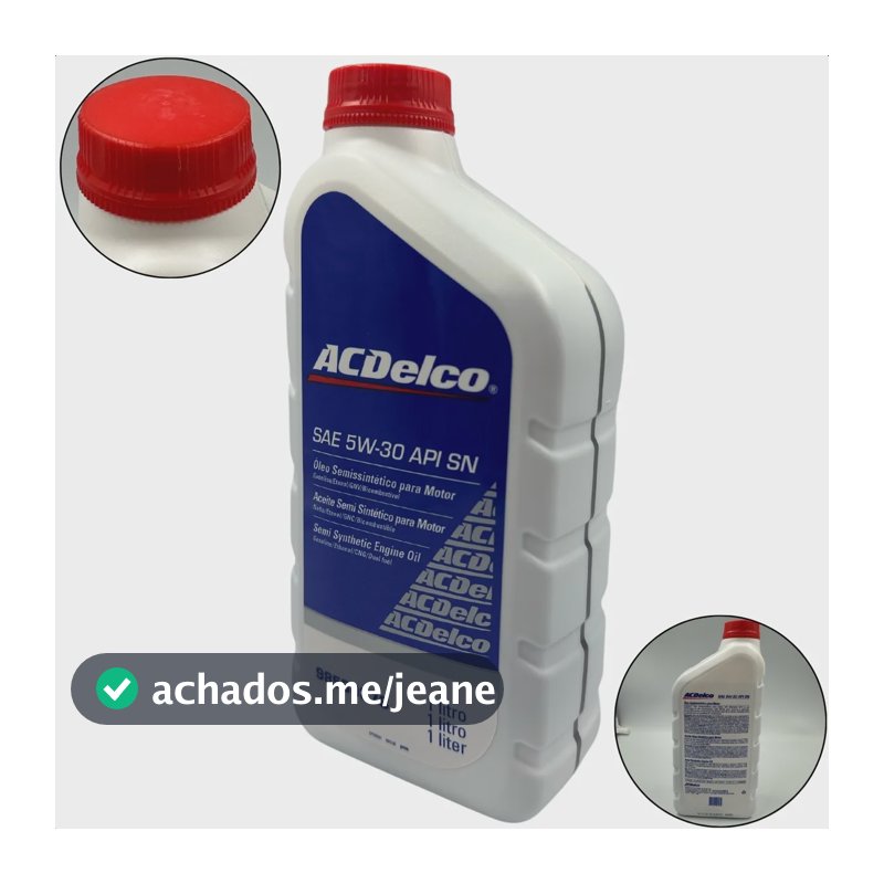 Óleo Motor 5w30 Semissintético Acdelco Original Gm Chevrolet