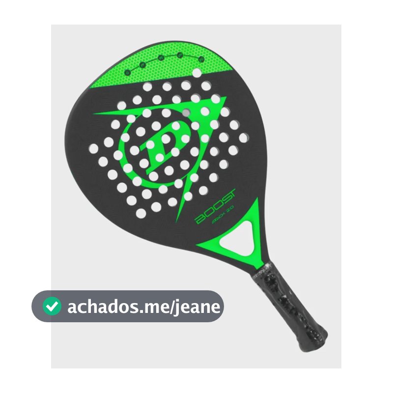 Raquete De Padel Dunlop Boost Attack 2.0 Preto Preto