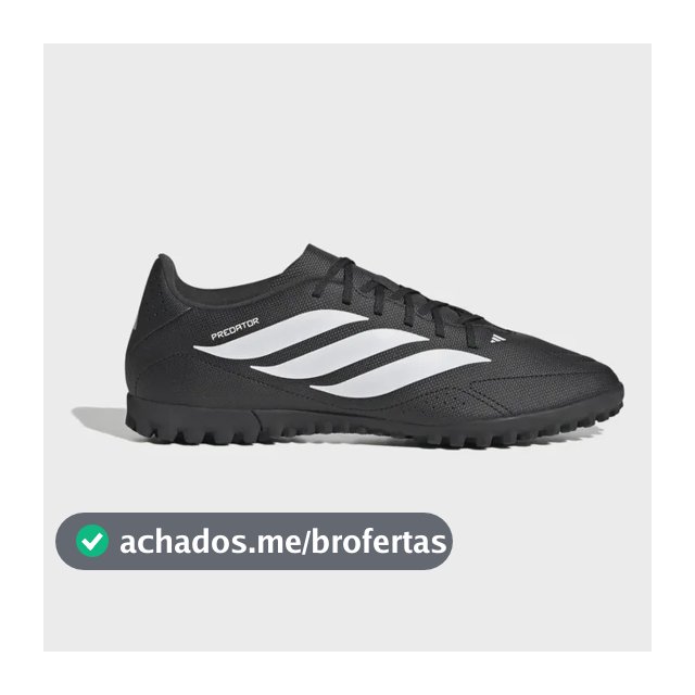 Chuteira Society Masculina Predator Essentials 26.5 adidas Preto 41 Br