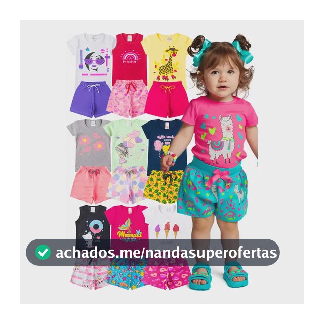 Kit 10 Peças Roupa Infantil Menina Verão Conjunto Criança