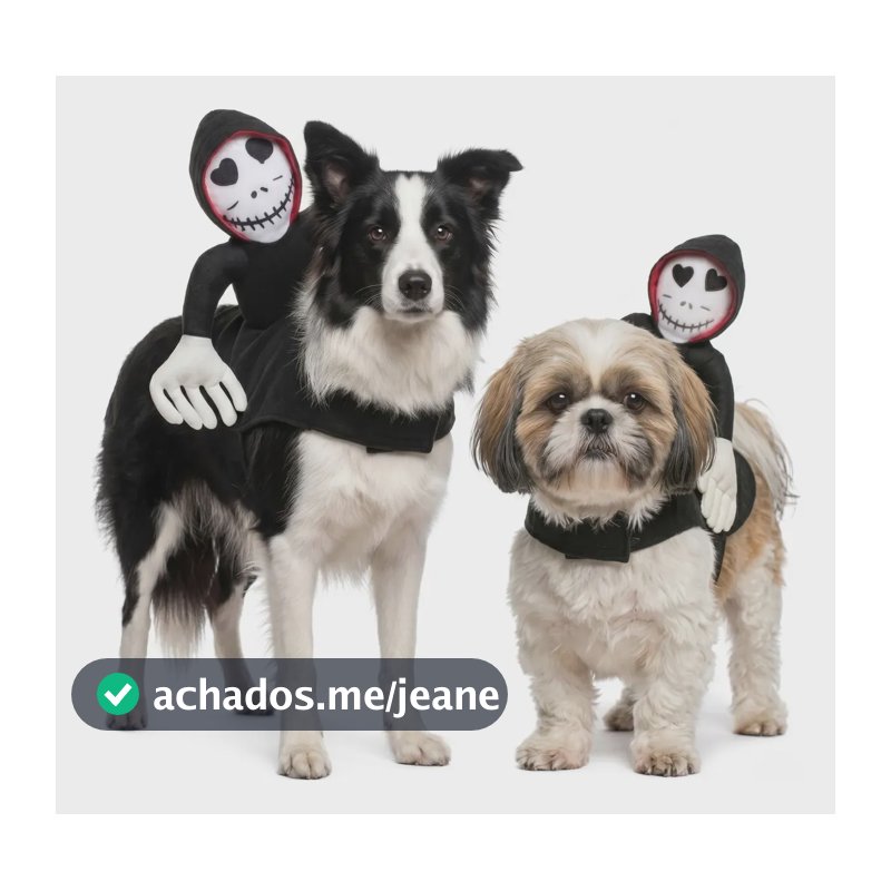 Fantasia Roupa Halloween Pet Cachorro Gato Pânico Ceifador Panico - Xl