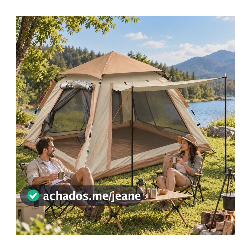 Barraca Automatica Camping 3-5p Impermeavel Upf 50+ Nude Nude