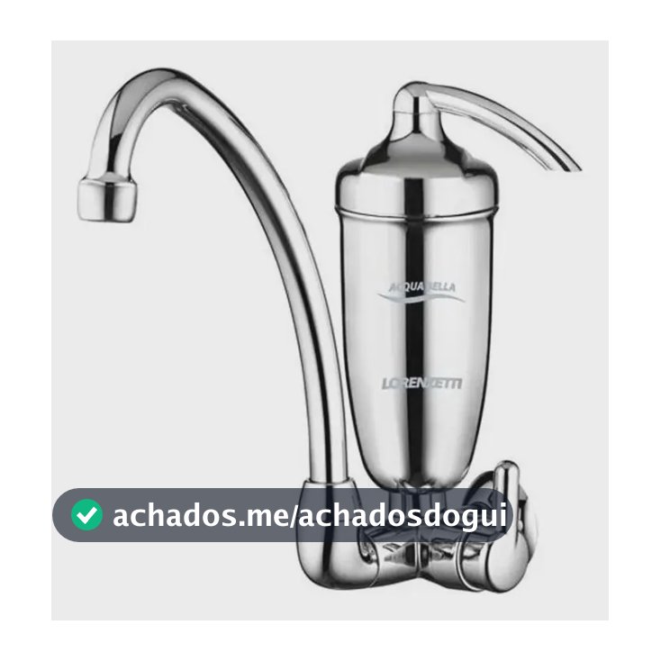 Purificador Sem Refrigeração Lorenzettiacqua Bella Cromado